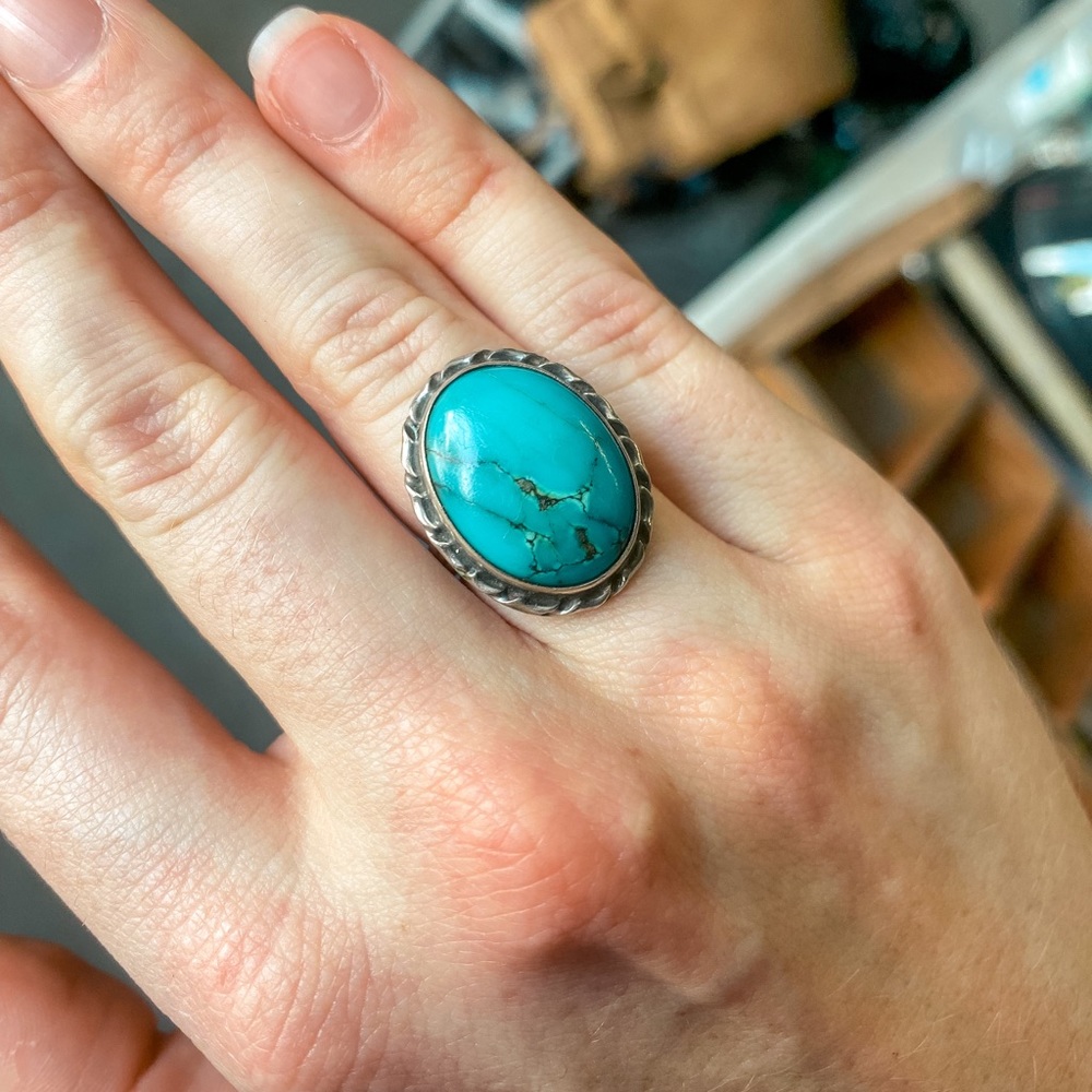 Vintage Native Turquoise Ring